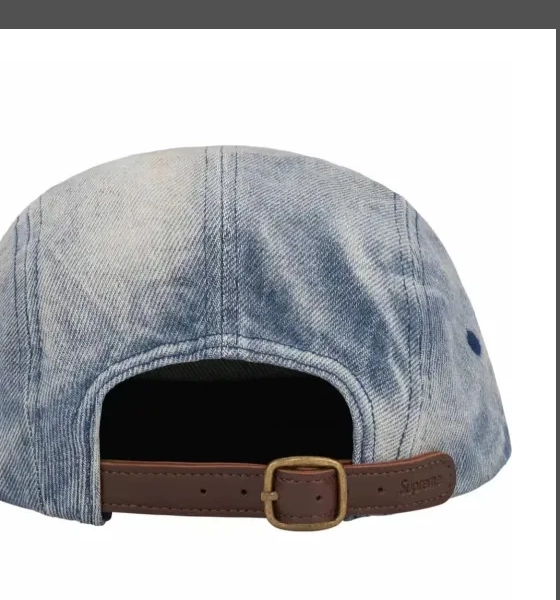 Cowboy 24SS Serpentine Chino Button Hat Baseball Pattern Blue Washed Washed Leather 0724
